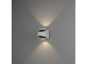 7318307884258 - Konstsmide Lighting - Konstsmide Bitonto Bitonto Outdoor Modern Up Down Wandleuchte Weiß 2x 55W led IP54