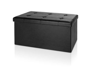 4250525381733 - Deuba Faltbare Sitzbank Sitzhocker MDF schwarz