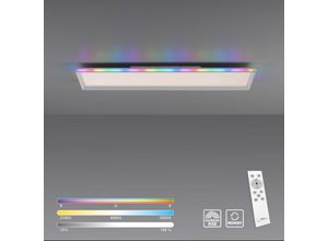 4043689983703 - LED Deckenleuchte GALACTICA CCT + RGB Rainbow dimmbar Funk-FB rechteckig Innenleuchte IP20