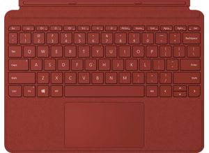 0889842581652 - Surface Go Type Cover - keyboard - with trackpad accelerometer - German - poppy red QWERTZ - Tastaturen - Deutsch - Rot