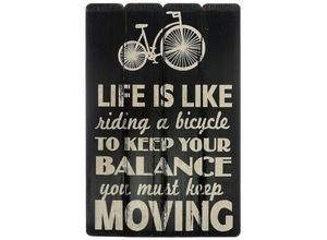 4250965930249 - Spruchtafel Life is like riding a bicycle