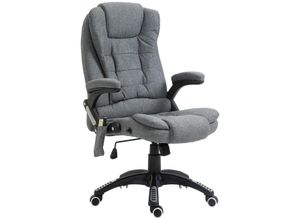 4250871278947 - Bürostuhl mit Massage- und Wärmefunktion 67 x 67 x 116–126 cm (BxTxH) Chefsessel Massagesessel Bürosessel PC-Stuhl