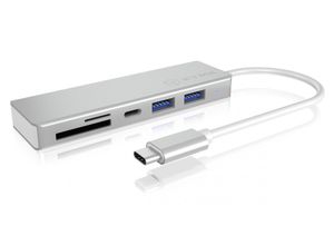 4250078166900 - ICY BOX IB-HUB1413-CR 3 Port Hub mit USB 30 Type-C® Anschluss und Multi-LUN Kartenleser