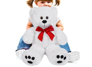 4250525380903 - Deuba Teddybär Knuddel L - 50cm - weiß