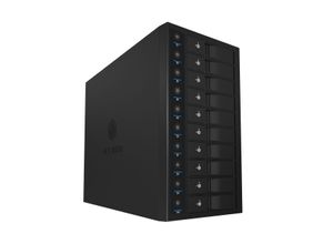 4250078162643 - IB-3810U3 Externes 10-fach JBOD (Single) System für 35 SATA I II III Festplatten USB 30 schwarz