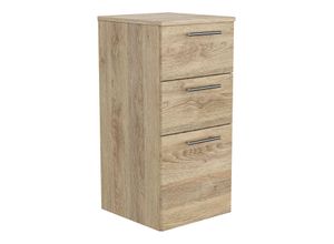 4251461520576 - Midischrank 75cm eiche hell seidenglanz