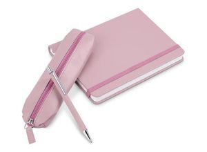 4063676263588 - Notizbuch mit Stift und Etui - Rosé - Eiche