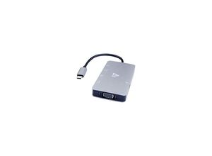 0662919108828 - V7 V7UC-U3CRJ45HDVG-BLK - Dockingstation - USB-C - VGA HDMI - GigE