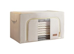 8434652203359 - Joybos - 100 l faltbare Baumwoll-Kleideraufbewahrungsbox 8434652203359 - Joybos - 100 l faltbare Baumwoll-Kleideraufbewahrungsbox