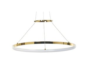 4251682271240 - Beliani - Hängelampe led Gold Metall dia 50 cm Pendelleuchte für Esszimmer für Schlafzimmer für Wohnzimmer - Gold