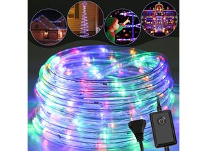 0726506030180 - Led Lichterschlauch Lichterschläuche Party Lichtleiste Lichtschlauch IP44 Lichterkette bunt-20m - bunt - Tolletour