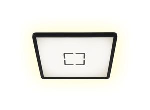 4002707366140 - Free led Deckenleuchte Flaches Design Backlighteffekt Neutralweißes Licht schwarz 293 x 293 x 28 cm - Briloner