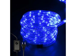 0726504958257 - Swanew - led Lichtschlauch für Aussen Innen Lichterschlauch Lichterkette Lichtband Partylicht Dekobeleuchtung Weihnachtsbeleuchtung Blau 10M - Blau