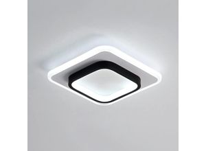 0723496953611 - LED-Lampen klein quadratisch nordisch modisch schwarz Deckenleuchte für Flurbeleuchtung Deckenleuchte Küche Wohnzimmer kaltweißes Licht warmes Licht