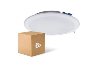 8719157051651 - Markenlos - Mehrfachpackung 6x led Downlight Pan 18W 1440lm 840 Kaltweiß 177mm - Ausschnitt 150mm