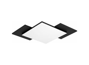 9002759996567 - Led Deckenleuchte Tamuria 435x435cm Schwarz Braun Deckenlampe Wohnzimmer - Eglo