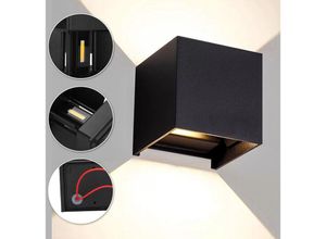 0962062169241 - Einfeben - TolleTour Applique murale led IP65 Extérieur Chambre à coucher Moderne Lampe Up Down Lampe 12W Noir Blanc Chaud 0962062169241 - Einfeben - TolleTour Applique murale led IP65 Extérieur Chambre à coucher Moderne Lampe Up Down Lampe 12W Noir Blanc Chaud
