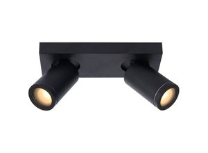 5411212092632 - Taylor - Deckenstrahler Badezimmer - led Dim to warm - GU10 - 2x5W 2200K 3000K - IP44 - Schwarz - Lucide