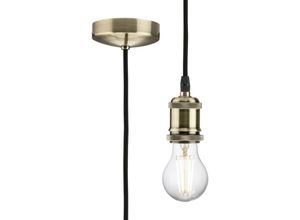 5056270859485 - Knightsbridge - 18m E27 Suspension Vintage - Laiton Antique 230V IP20 80W