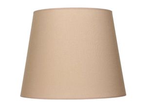 4251334831846 - Licht-erlebnisse - Konischer Lampenschirm willow Stoff für Stehlampe E27 - Cappuccino