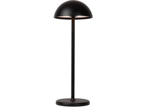 5411212151940 - Joy - wiederaufladbare Tischlampe Innen Außen - Akku Batterie - ø 12 cm - led Dim - 1x15W 3000K - IP54 - Schwarz - Lucide