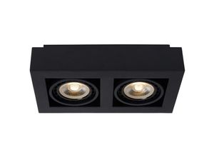 5411212092427 - Zefix - Deckenstrahler - led Dim to warm - GU10 (ES111) - 2x12W 2200K 3000K - Schwarz - Lucide 5411212092427 - Zefix - Deckenstrahler - led Dim to warm - GU10 (ES111) - 2x12W 2200K 3000K - Schwarz - Lucide