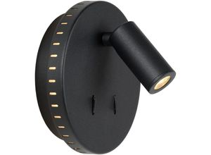 5411212791641 - Bentjer - Bettlampe   Wandleuchte - ø 14 cm - led - 3000K - Schwarz - Lucide