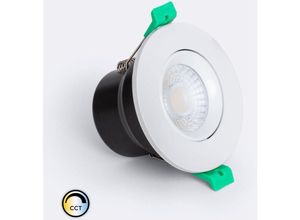 8445044127160 - Efectoled - led Downlight Einbaustrahler 8W Rund Dimmbar IP65 Ausschnitt Ø65 mm cct Wählbar RF90 Solid Design Einstellbar Weiß Wählbar (Neutral-Kalt)