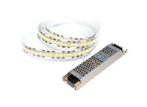 4250967326927 - - LED-Stripe set 204LED m 1700lm m 18W m warmweiß 5m Rolle incl 100W Trafo