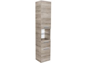 4008033825528 - Hochschrank a-vero   gedämpfte Scharniere und Soft-Close-System   Maße (b x h x t) ca 35 x 179 x 315 cm   hochwertiger Schrank fürs Bad   Korpus