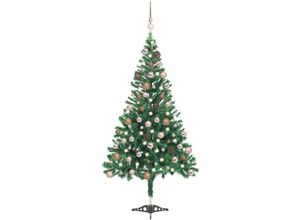 8720286496626 - Bonnevie - Künstlicher Weihnachtsbaum Beleuchtung Kugeln 180cm 564 Zweige vidaXL795287