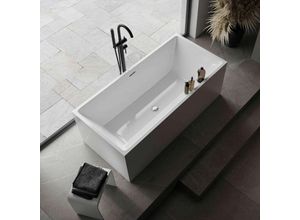 0716669494851 - - Freistehende Badewanne verona Acryl Weiß - 170 x 80 x 60 cm