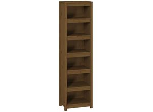 8720845556730 - Bonnevie - BücherregalStandregal Honigbraun 50x35x183 cm Massivholz Kiefer vidaXL