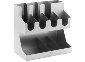 4062859165008 - Royal Catering - Ständer für Becher und Deckel Halterung Spendersystem 11 Fächer Edelstahl 4062859165008 - Royal Catering - Ständer für Becher und Deckel Halterung Spendersystem 11 Fächer Edelstahl