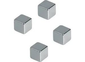 4016946216623 - Neodym-Haftmagnete HMN1010 Würfel 10x10 (BxL) silber 3000g Haftkraft 4016946216623 HMN1010 4 Stück