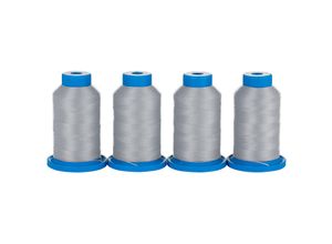 0762303556928 - Seraflock im 4er-Pack Stärke 120 1000m-Spule grau