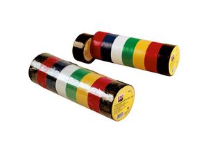 4303391180464 - Buri - 6x Universal Klebeband 3m 8 Rollen Farben Bunt Pack Paket Haushalt Montage Auto