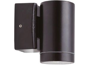4255596723901 - Licht-erlebnisse - Außenlampe Wand Messing 10 cm hoch IP64 Schwarz GU10 rund Modern 4255596723901 - Licht-erlebnisse - Außenlampe Wand Messing 10 cm hoch IP64 Schwarz GU10 rund Modern