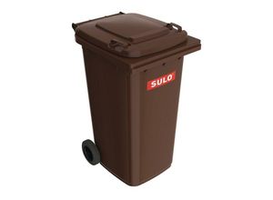 4020747737171 - Müllgroßbehälter 240l hdpe braun fahrbarnEN 840 1073717 - Sulo