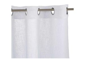3560239287933 - Atmosphera - Vorhang im dezenten weißen Farbton perfekt für Wohnzimmer Küche und Schlafzimmer - 240 x 140 cm
