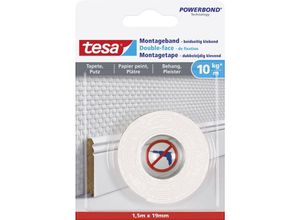 4042448340306 - Wallpaper 77742-00000-00 Montageband ® Powerbond Weiß (l x b) 15 m x 19 mm 1 St - Tesa