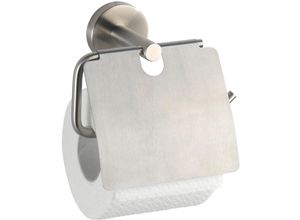 4008838196489 - Toilettenpapierhalter mit Deckel Bosio Edelstahl matt rostfrei Silber matt Edelstahl rostfrei matt - silber matt - Wenko