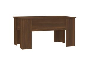 8720286974025 - Bonnevie - Couchtische Kaffeetisch Braun Eichen-Optik 79x49x41 cm Holzwerkstoff vidaXL