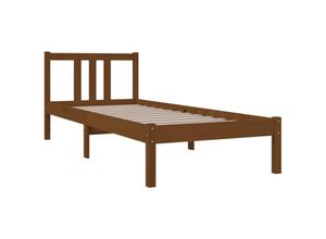 8720286997925 - Bonnevie - MassivholzbettSchlafzimmerbett Honigbraun 75x190 cm vidaXL