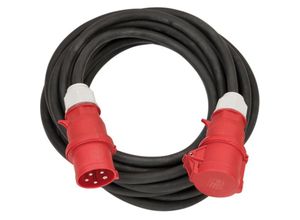 4007123667819 - Brennenstuhl - CEE-Stecker und CEE-Kupplung mit Verschlusskappe IP44 10m schwarz H07RN-F 5G