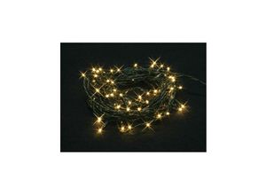 5420046523793 - Burstlight led - 20 m - 220 LEDs (44 blinkende LEDs) - Warmweiß - grünes Kabel - 24 v - Light Creations