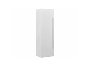 4260580931415 - Beliani - Bad Hängeschrank Weiß mdf Platte Aluminium 132 x 40 x 35 cm Modern Elegant Viel Stauraum Fächer Badezimmer