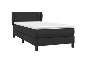 8720287411116 - Vidaxl - Boxspringbett mit Matratze Schwarz 100x200 cm Kunstleder