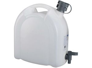 4103810211850 - - Wasserkanister-15 Liter aus Polyethylen Lebensmittelecht für Trinkwasser und flüssige Lebensmittel flexibles Auslaufrohr mit integrierter