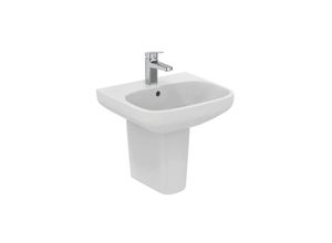 8014140485810 - Wandwaschbecken 50 cm glänzend weiß i Life - Senza colonna